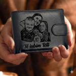 Portofel piele personalizat cu poza sau text