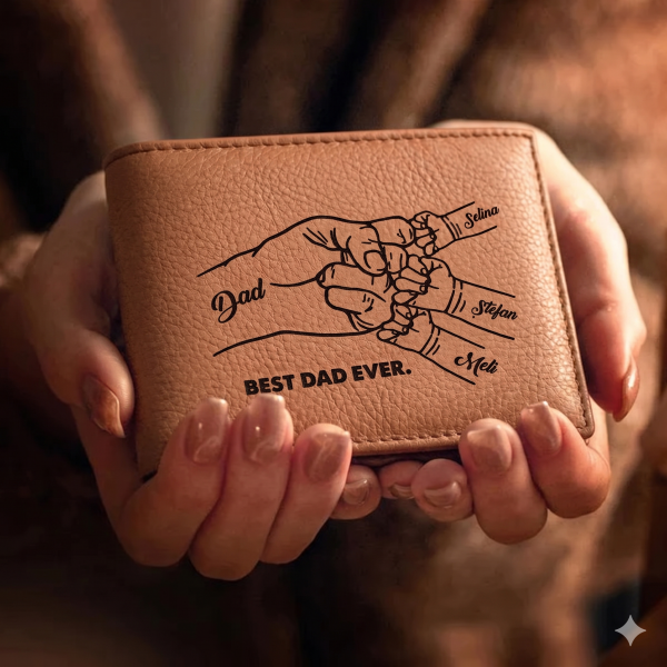 Portofel piele personalizat cu poza sau text - imagine 2